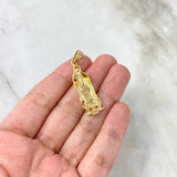 Dije Virgen de Guadalupe 5.3gr / 4cm / Circones Blancos Oro Amarillo ©