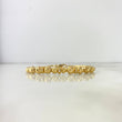 Pulso Aro Militar 6.85gr / 18cm / 5-6mm Circones Blancos Oro Amarillo *