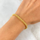Pulso Lazo 4.95gr / 19cm / 4.5mm Oro Amarillo +3
