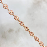 Pulso GC 5.45gr / 21cm / 4.3mm Diamantado Oro Rosa *