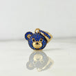 Dije Cabeza De Oso 2.8gr / 2cm / Circones Azules Oro Amarillo *