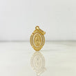Dije Medalla Virgen de Guadalupe 2gr / 2.5cm / Circones Blancos Oro Amarillo *