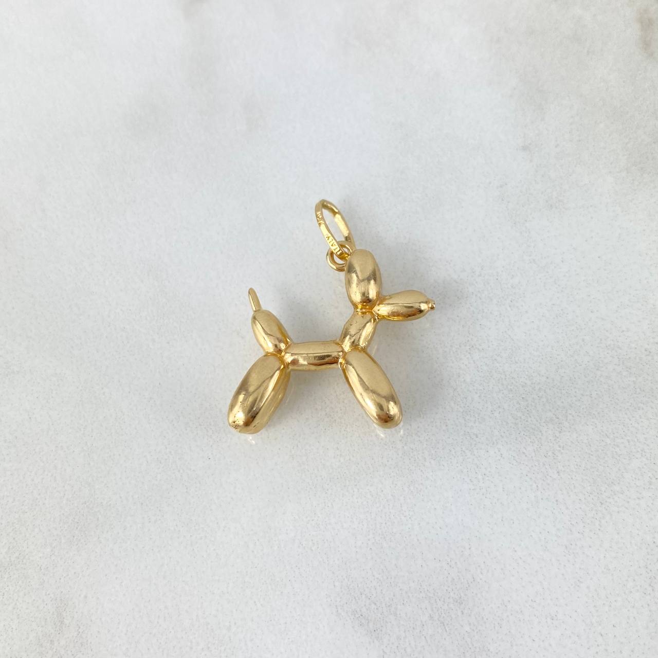 Dije Dije Perro Globo 5.1gr / 2.8cm / Oro Amarillo *