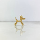 Dije Perro Globo 4.5gr / 2.5cm / Oro Amarillo *