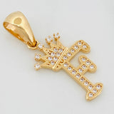 Dije Corona Letra F 1.55 g / 2.6 cm Oro Amarillo 18K