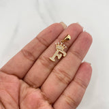 Dije Corona Letra F 1.55 g / 2.6 cm Oro Amarillo 18K
