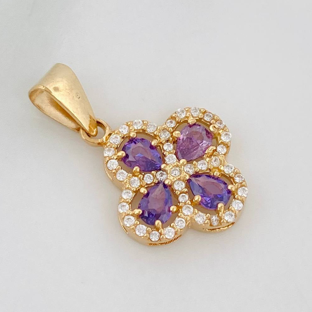 Dije Trebol 1.85 g / 2.2 cm Oro Amarillo 18K