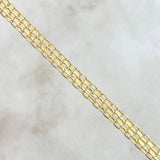 Pulso Chino 4.85gr / 19cm / 3.8mm Oro Amarillo +1 18K ©