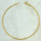 Pulso Cubano 2.3gr / 19cm / 3.2mm Oro Amarillo +1 18K