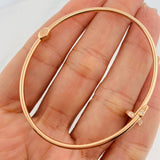 Pulso Aro Clavo 5.25 g / 18 cm / 1.9 mm Oro Rosa 18K