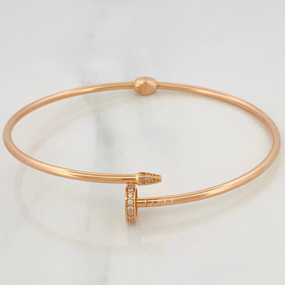 Pulso Aro Clavo 5.25 g / 18 cm / 1.9 mm Oro Rosa 18K