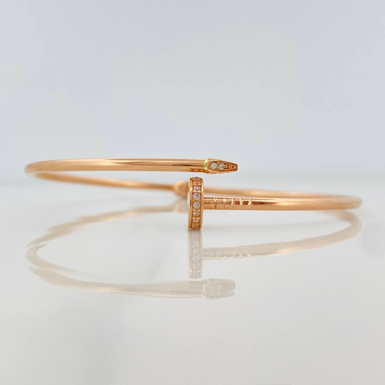 Pulso Aro Clavo 5.25 g / 18 cm / 1.9 mm Oro Rosa 18K
