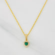 Set Cadena Lazo + Dije Halo Corazon / 1.9g / 50cm Oro Amarillo 18K