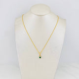 Set Cadena Lazo + Dije Halo Corazon / 1.9g / 50cm Oro Amarillo 18K