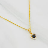 Set Cadena Lazo + Dije Halo Corazon / 1.85g / 45cm Oro Amarillo 18K