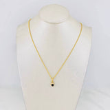 Set Cadena Lazo + Dije Halo Corazon / 1.85g / 45cm Oro Amarillo 18K