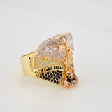 Anillo Arcángel San Miguel 12.3g / T10 3/4 Tres Oros 18K
