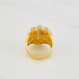 Anillo Arcángel San Miguel 12.3g / T10 3/4 Tres Oros 18K