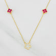 Cadena Aro Seguido Flor 4.65g / 50cm / 1.4mm Oro Amarillo 18K