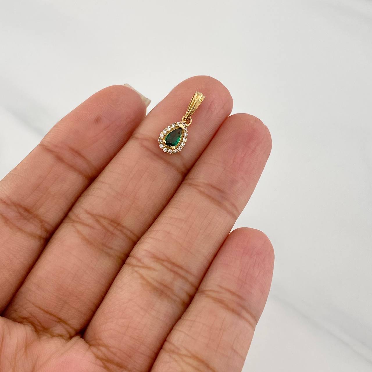 Dije Halo Gota 0.65g / 1.5cm Oro Amarillo 18K