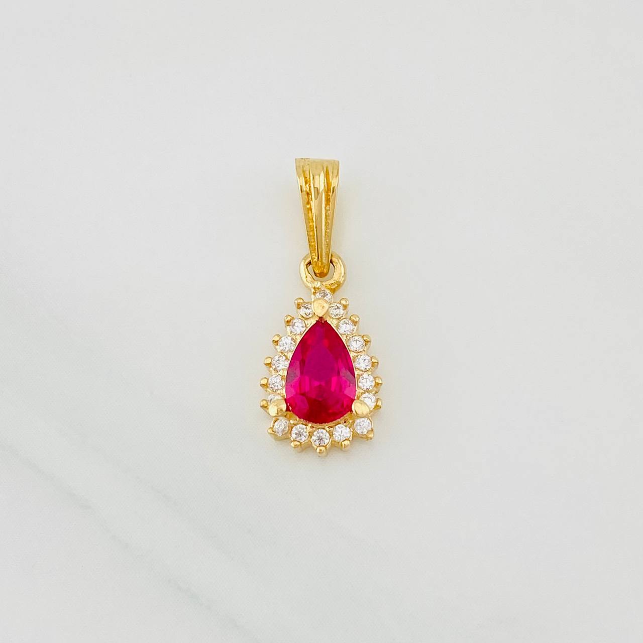 Dije Halo Gota 1.05g / 1.8cm Oro Amarillo 18K
