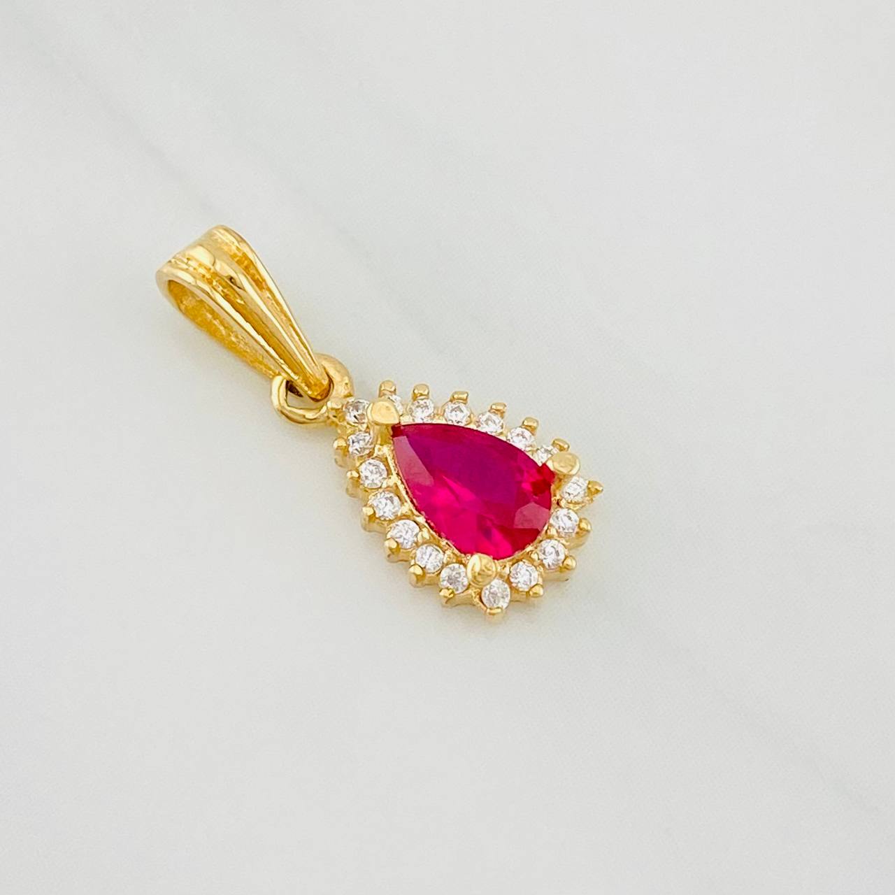 Dije Halo Gota 1.05g / 1.8cm Oro Amarillo 18K