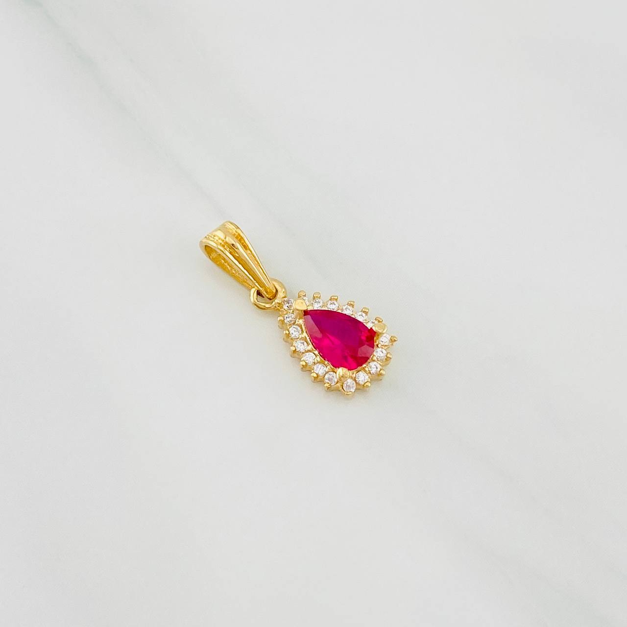Dije Halo Gota 1.05g / 1.8cm Oro Amarillo 18K