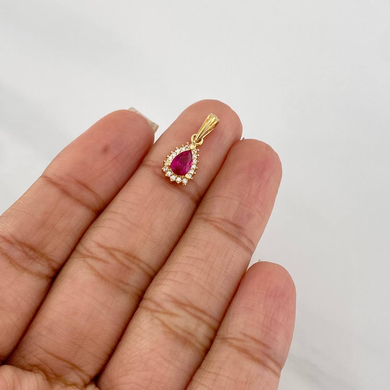 Dije Halo Gota 1.05g / 1.8cm Oro Amarillo 18K