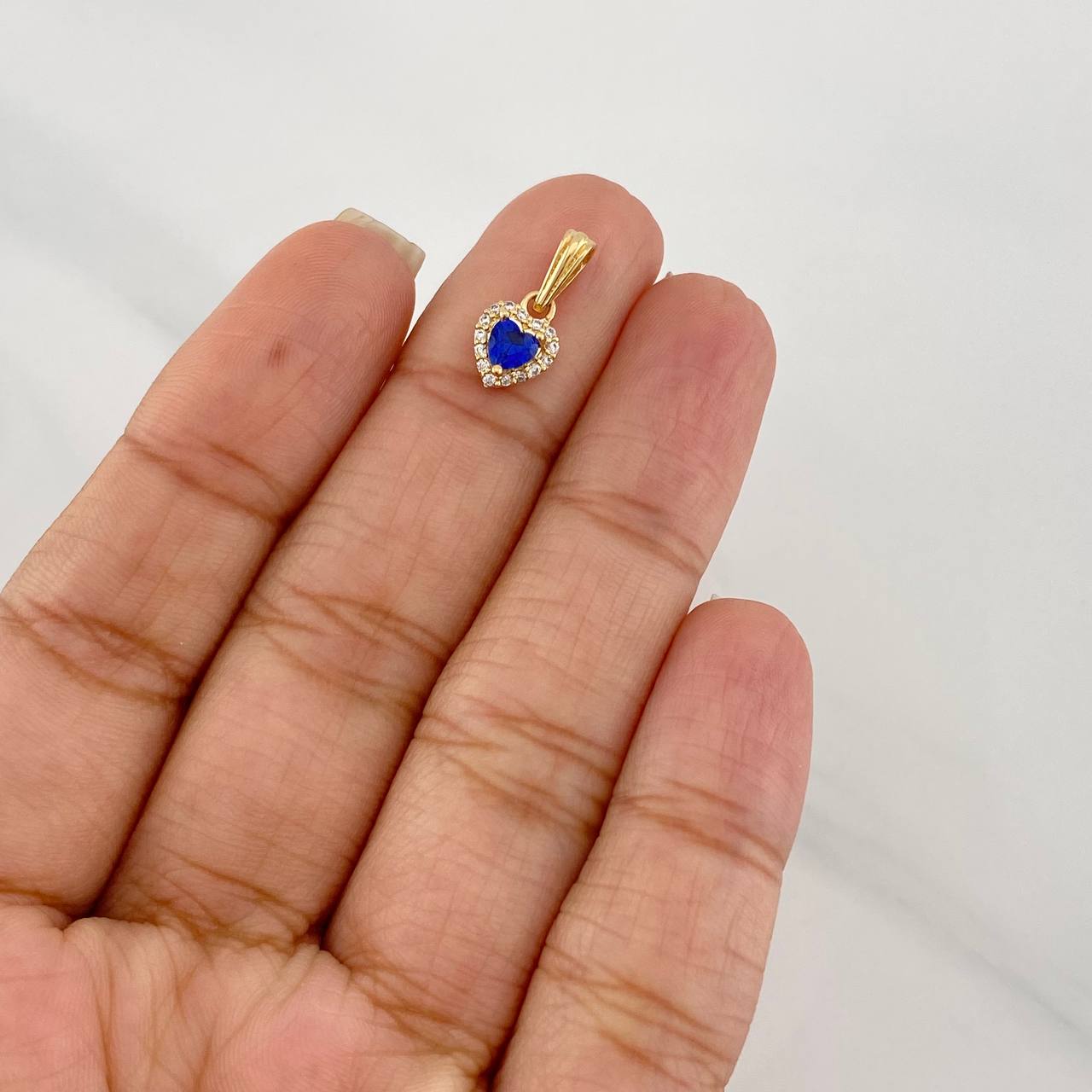 Dije Halo Corazón 0.85g / 1.4cm Oro Amarillo 18K