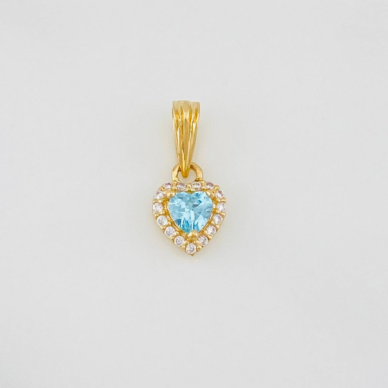 Dije Halo Corazón 0.85g / 1.4cm Oro Amarillo 18K