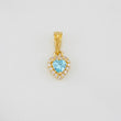 Dije Halo Corazón 0.85g / 1.4cm Oro Amarillo 18K