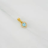 Dije Halo Corazón 0.85g / 1.4cm Oro Amarillo 18K