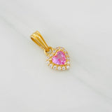 Dije Halo Corazón 0.85g / 1.4cm Oro Amarillo 18K