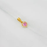 Dije Halo Corazón 0.85g / 1.4cm Oro Amarillo 18K