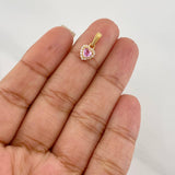 Dije Halo Corazón 0.85g / 1.4cm Oro Amarillo 18K
