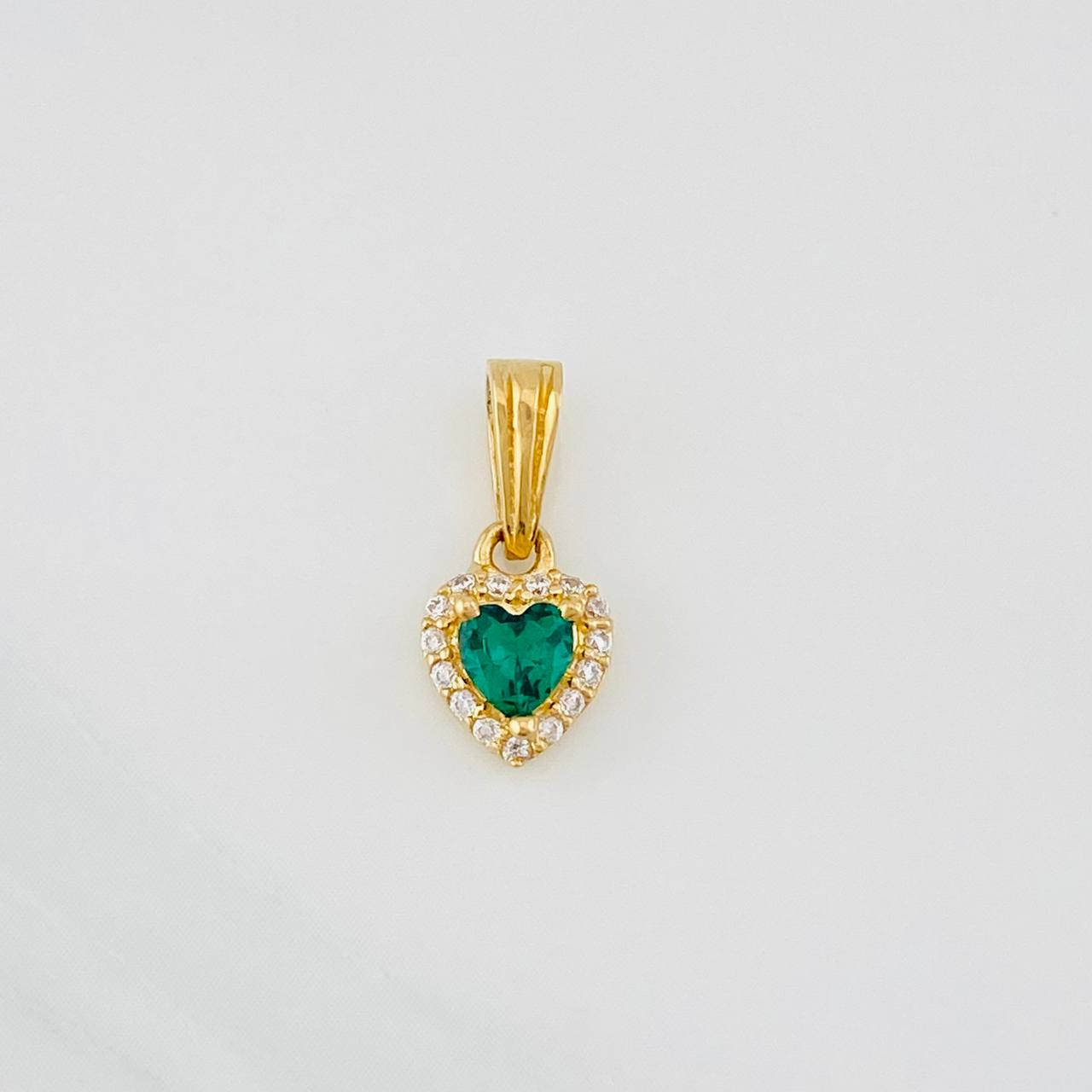 Dije Halo Corazón 0.85g / 1.4cm Oro Amarillo 18K