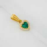Dije Halo Corazón 0.85g / 1.4cm Oro Amarillo 18K