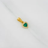 Dije Halo Corazón 0.85g / 1.4cm Oro Amarillo 18K