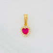 Dije Halo Corazón 0.85g / 1.4cm Oro Amarillo 18K