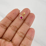 Dije Halo Corazón 0.85g / 1.4cm Oro Amarillo 18K