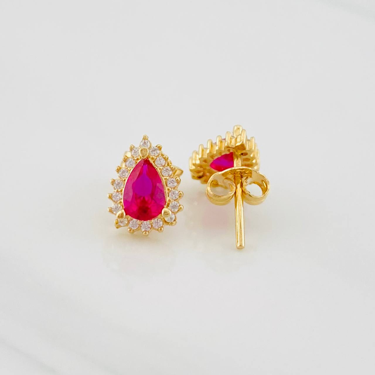 Topos Halo Gota 2.15g / 9.92mm Oro Amarillo 18K
