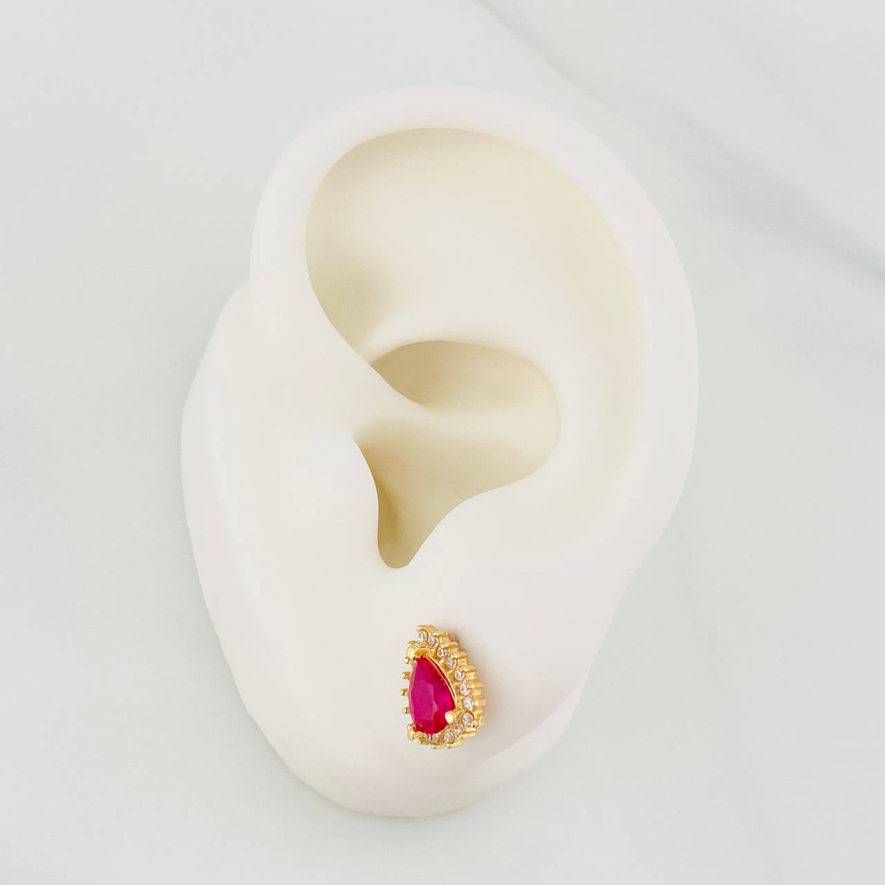 Topos Halo Gota 2.15g / 9.92mm Oro Amarillo 18K