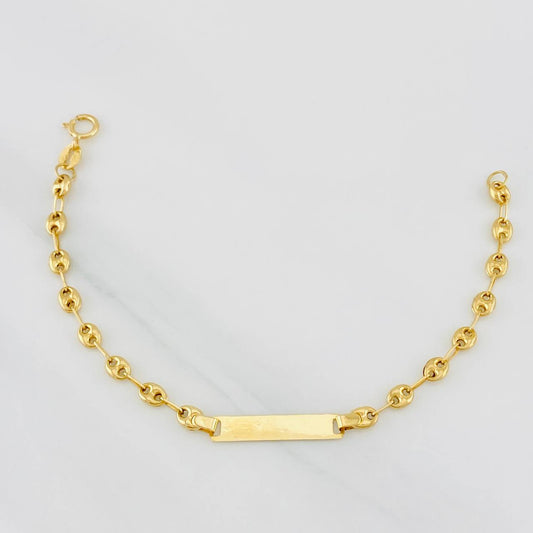 Pulso GC Placa Rectangular 1.75g / 15cm / 3.5mm Oro Amarillo 18K