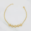 Pulso Modulable Rolo Trébol 4.85g / 17.5cm - 21cm / 2mm Oro Amarillo 18K
