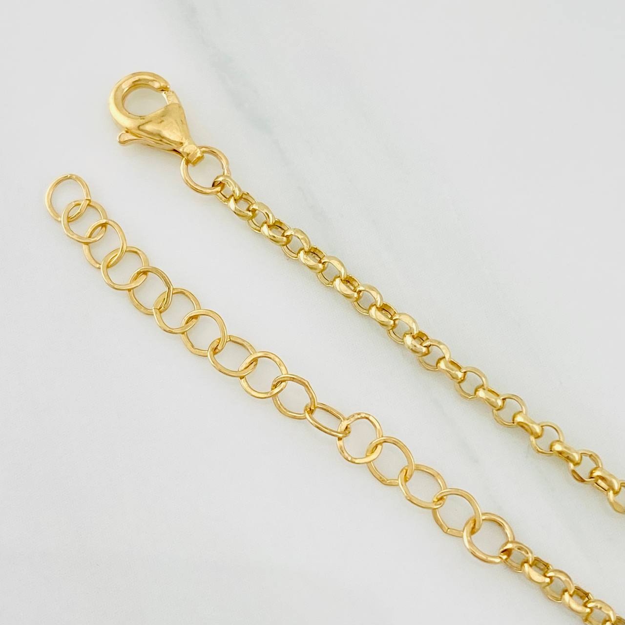 Pulso Modulable Rolo Trébol 4.85g / 17.5cm - 21cm / 2mm Oro Amarillo 18K