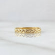 Anillo Trenzado 1.4gr / T7 / Liso Oro Amarillo 18K