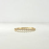 Anillo Circulos Churumbela 1.15gr / T7 1/4 / Circones Blancos Oro Amarillo