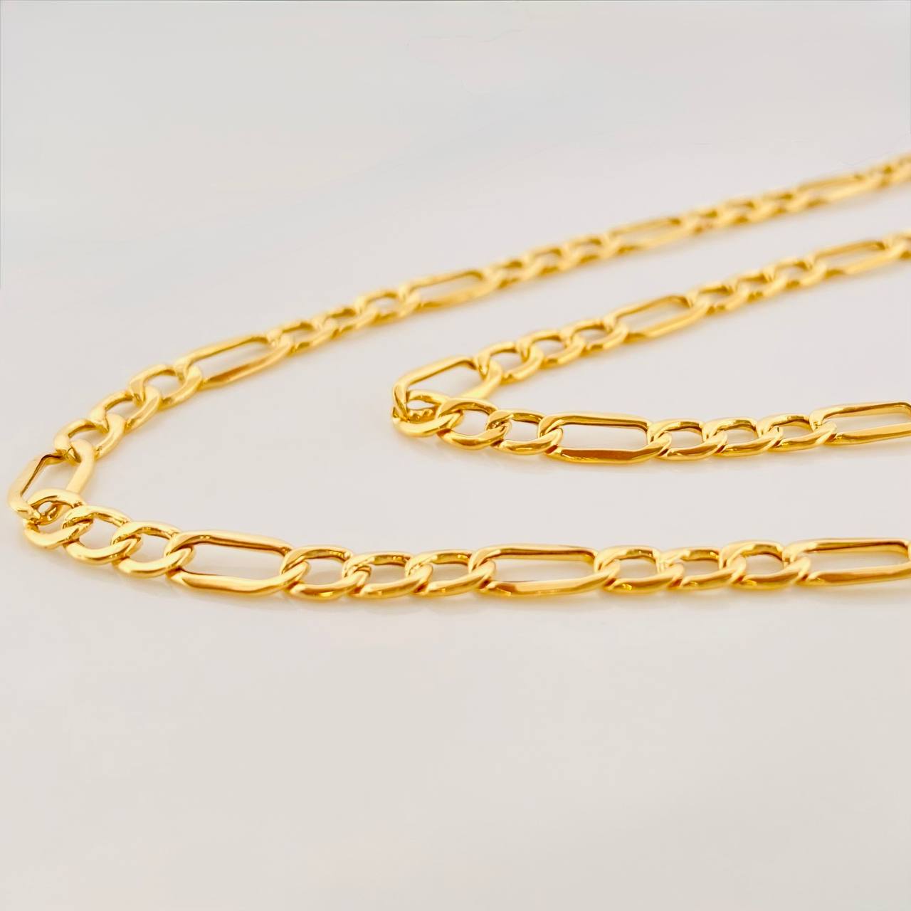 Cadena Fígaro 4.1g / 45cm / 3.58mm Oro Amarillo 18K