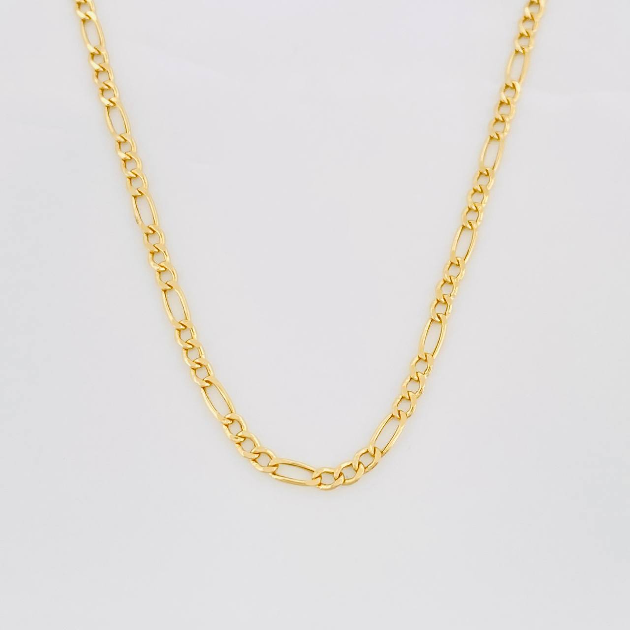 Cadena Fígaro 2.1g / 50cm / 1.93mm Oro Amarillo 18K