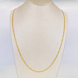 Cadena Fígaro 2.1g / 50cm / 1.93mm Oro Amarillo 18K